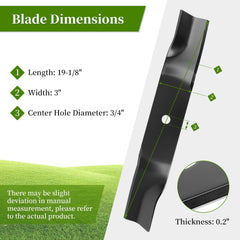 Ecreban blade close-up revealing high-lift curve for better bagging