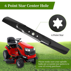 Ecreban detail of 6-point star center mount showing correct fit on compatible spindles