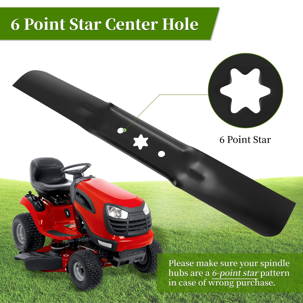 Ecreban detailed 6-point star center hole showing correct spindle fit