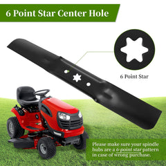 Ecreban detailed 6-point star center hole showing correct spindle fit