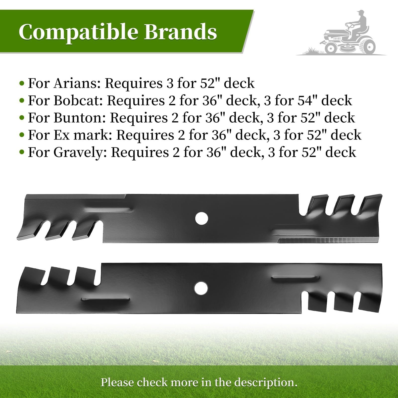 Ecreban blade next to ruler showing 17-7/8 inch length for accurate fit benefit