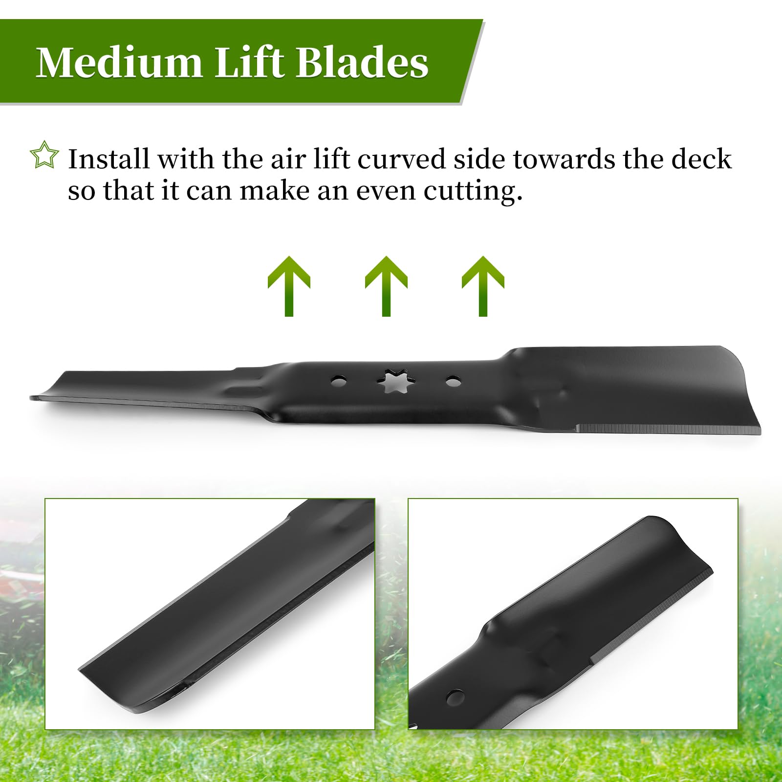 Ecreban blade beside ruler showing 18-5/8 inch length for easy verification