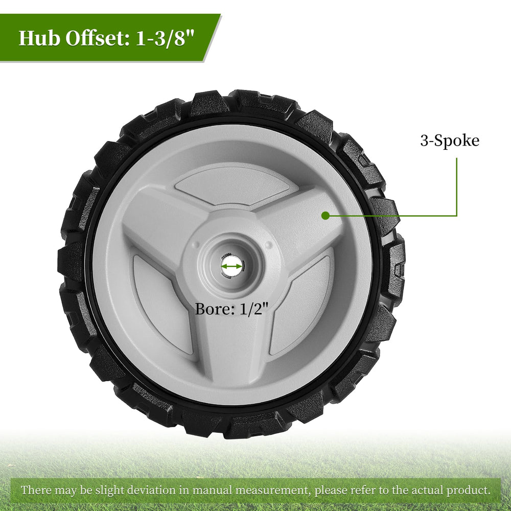 Ecreban detailed tread pattern image showing traction on grass benefit