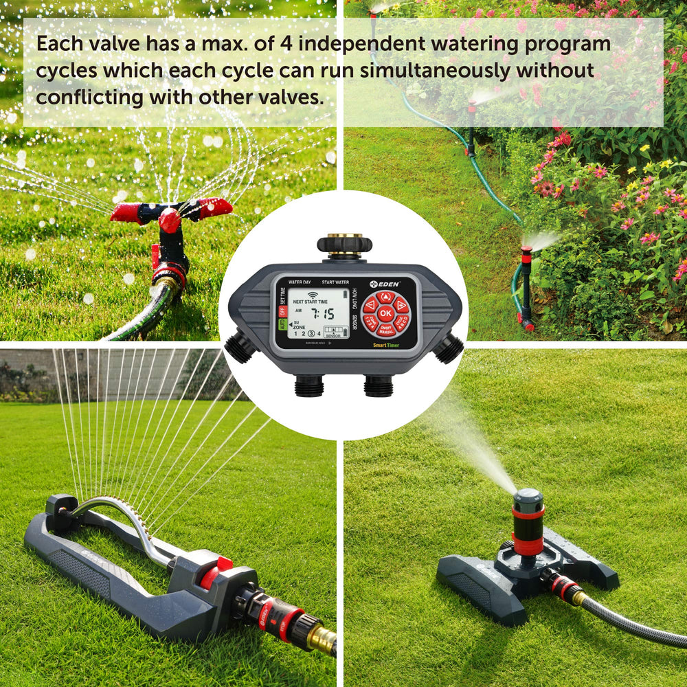 Eden 93413 in garden setting automating watering and saving time
