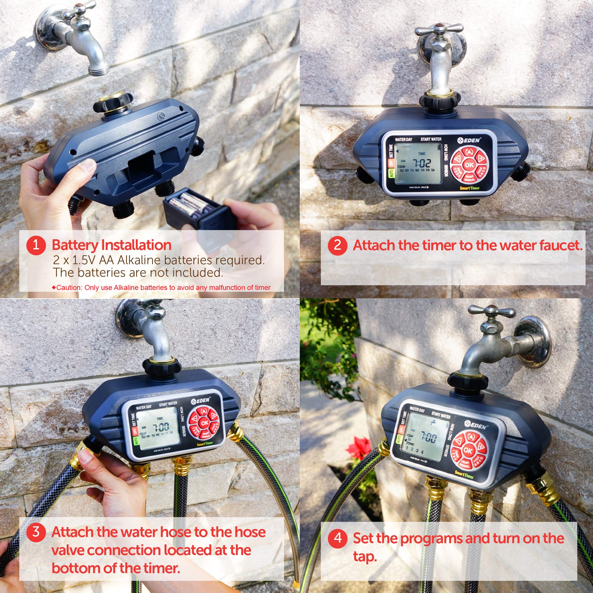 Eden 93413 valve detail illustrating durable construction and reliability