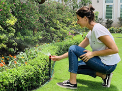 Eden assembled layout placed in garden demonstrating flexible coverage