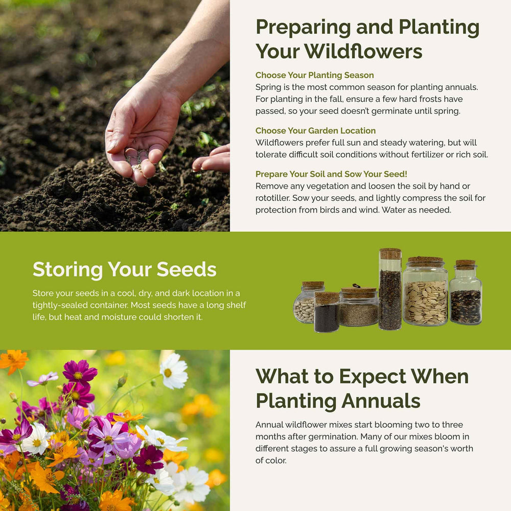 Eden Brothers label detail with seed list and planting instructions for confidence