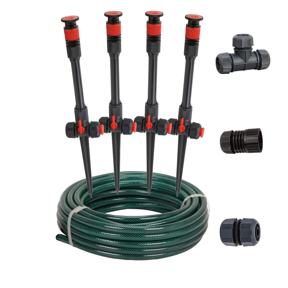 Eden front packaging showing full sprinkler kit and quick setup benefit