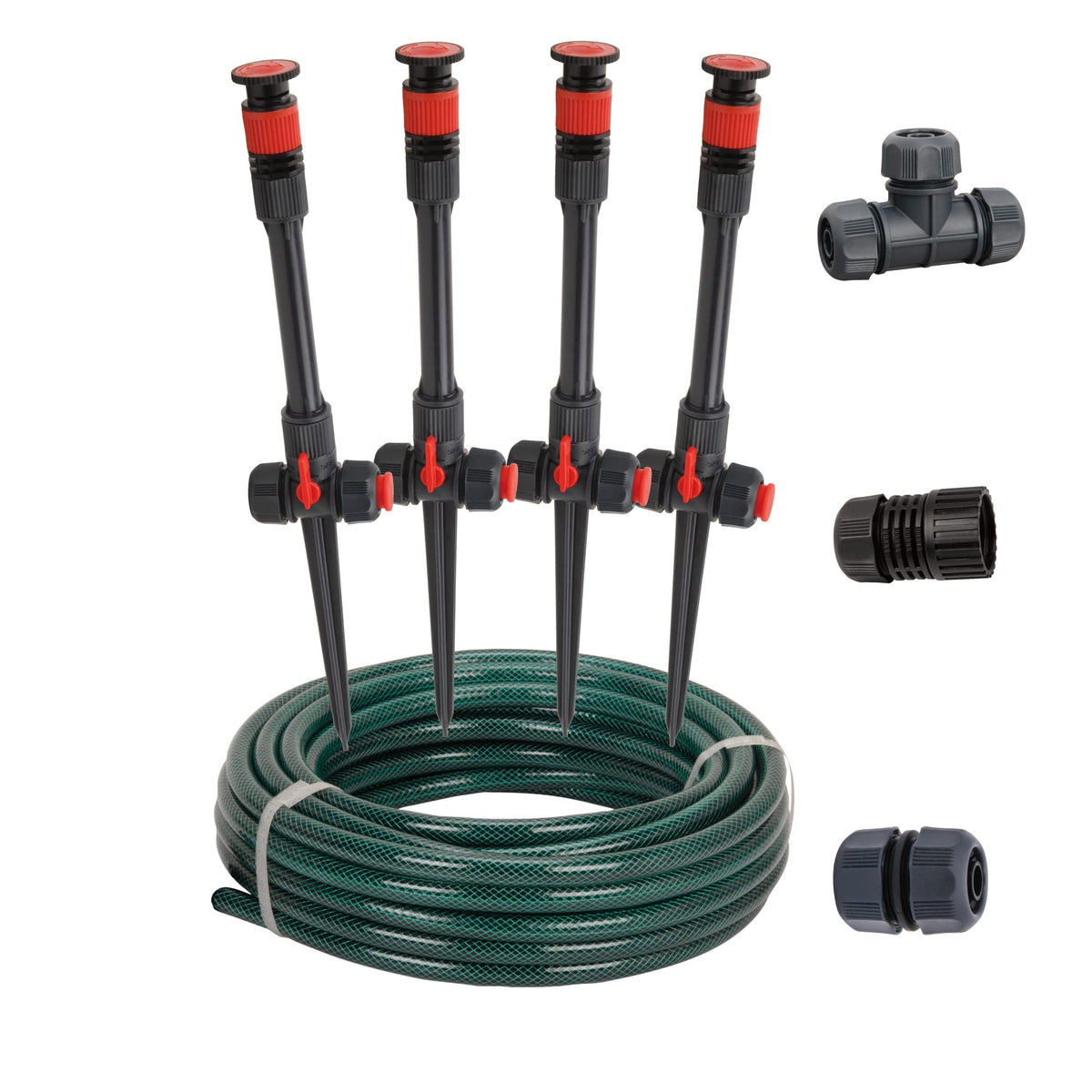 Eden front packaging showing full sprinkler kit and quick setup benefit