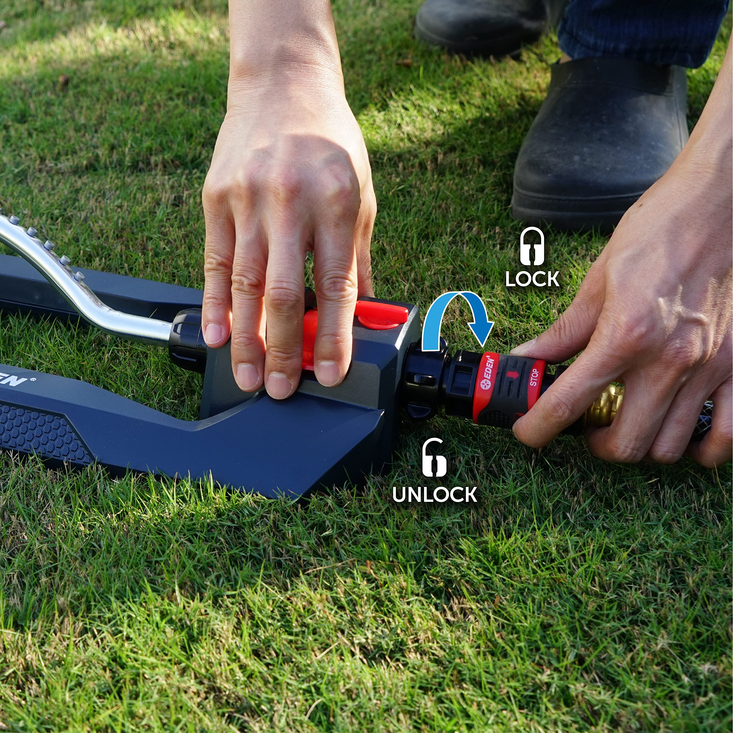 Eden quick connect starter set and adapter enabling fast tool swaps