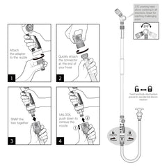 Eden quick-connect swivel detail preventing hose twist for smoother gardening