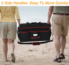 EDIBIN padded shoulder strap for comfortable hands-free carrying
