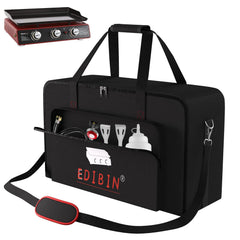 EDIBIN front view bag on Royal Gourmet grill showing snug fit and protection