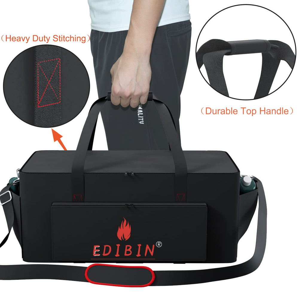 EDIBIN Ninja Woodfire oven inside bag ready to carry, safe transport benefit