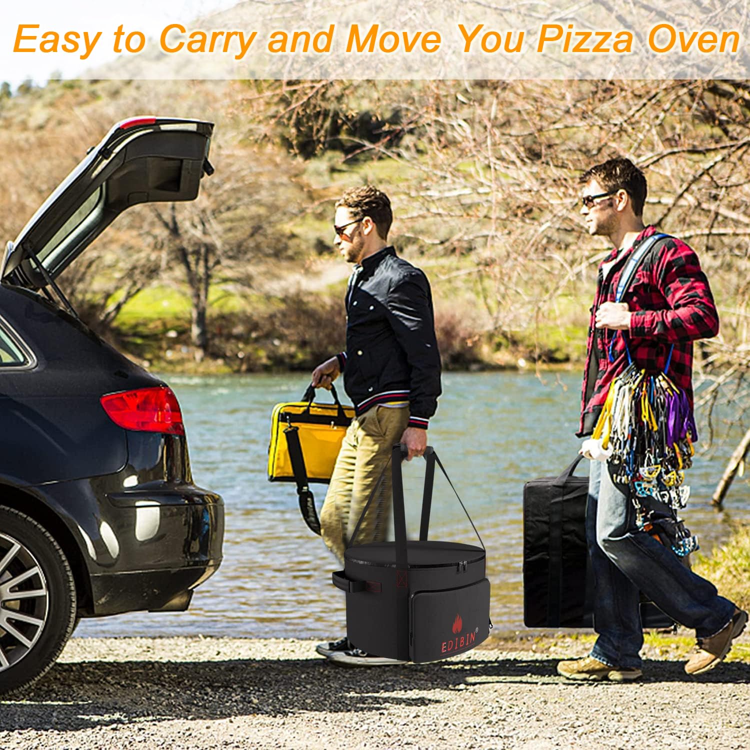 EDIBIN carry bag with Solo Stove Pi Prime inside benefit: stable storage and protection
