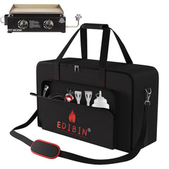 EDIBIN front view of the carry bag showing fit for Pit Boss PB336GS and durable protection
