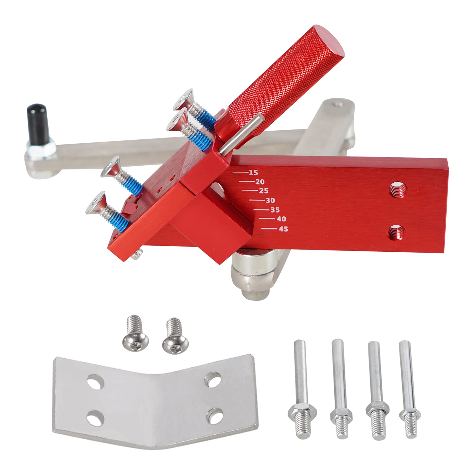 Edicapo front view of mounted sharpener showing sturdy construction and stable mounting benefit