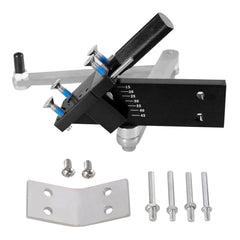 Edicapo sharpener front view showing compact fixture and benefits of repeatable sharpening