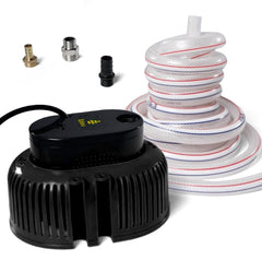 EDOU pump front view showing compact design and quick setup benefit