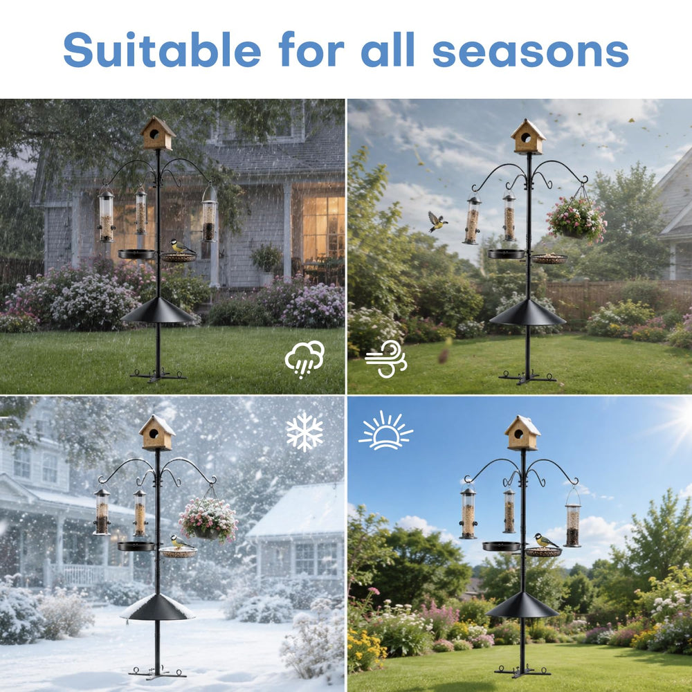 Edrifyah rust-resistant finish texture protecting pole for all seasons