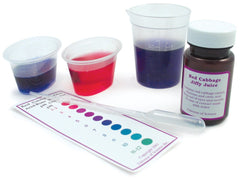 Educational Innovations red cabbage extract bottle front showing safe pH indicator