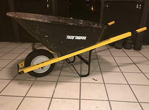 Edward Tools installed handles on wheelbarrow showing improved strength and easier hauling