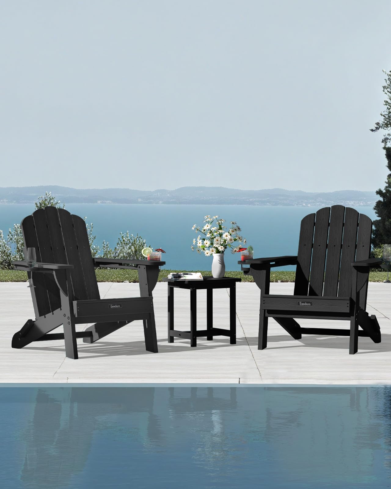Eesdom set beside a fire pit in outdoor lifestyle scene