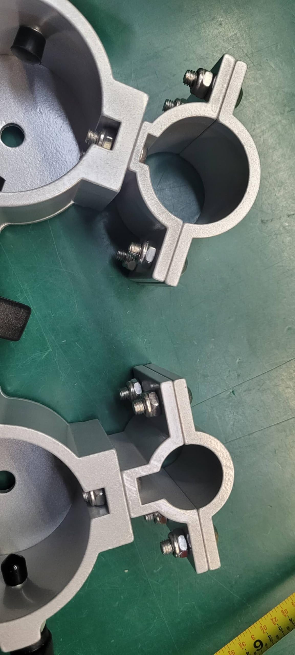 EEZ RV Products close-up of aluminum collar showing corrosion resistance