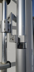 EEZ RV Products mount with flagpole showing easy seasonal display