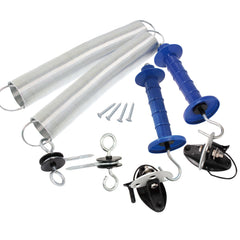 EFencSolv front pack showing all kit components and quick install benefit