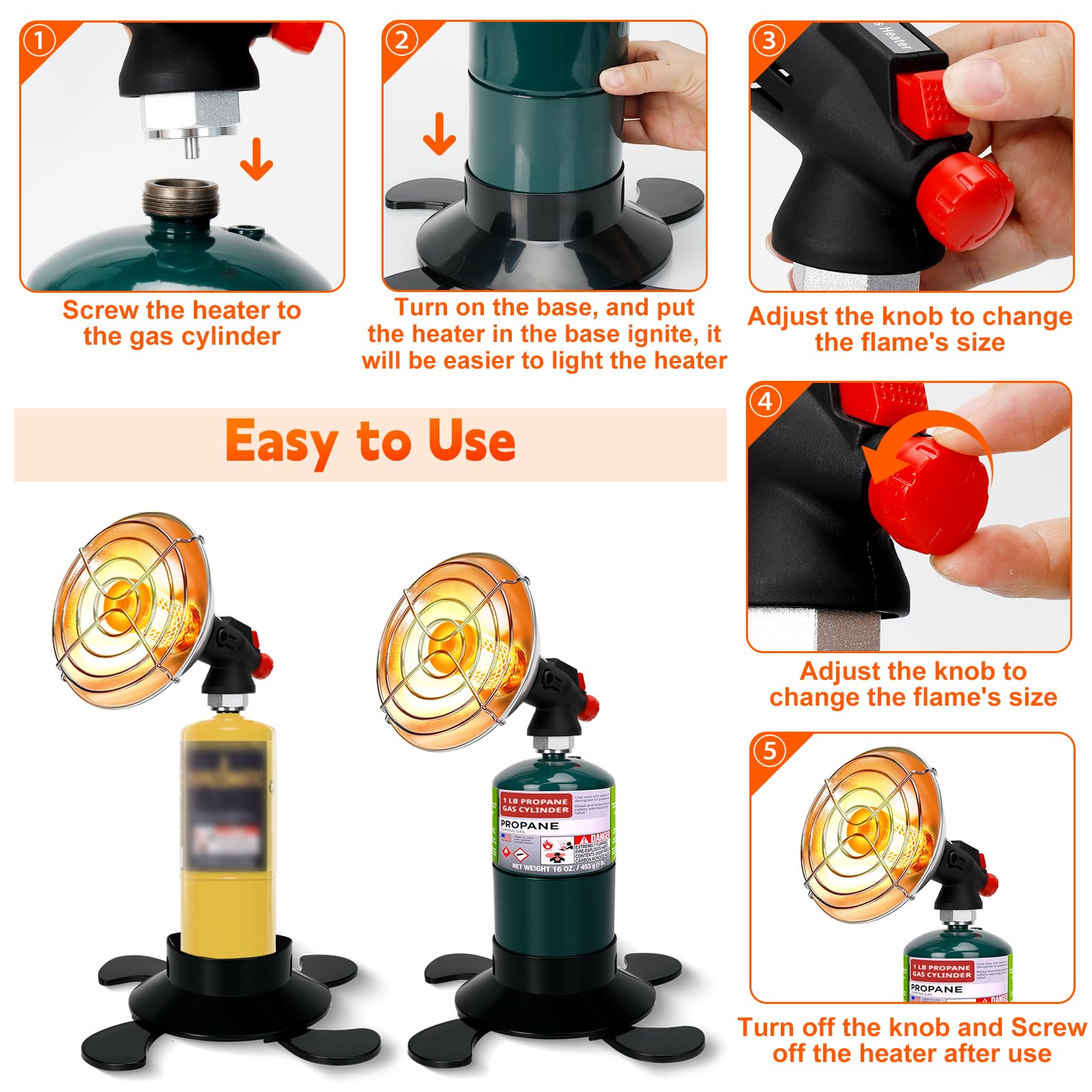 EffiMate close-up of ignition knob delivering fast, tool-free startup