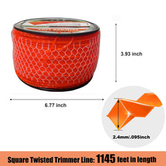 efrozen close-up showing square-twist profile for faster cutting and durability