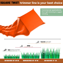 efrozen line trimming lawn edge demonstrating cleaner cuts and lower vibration