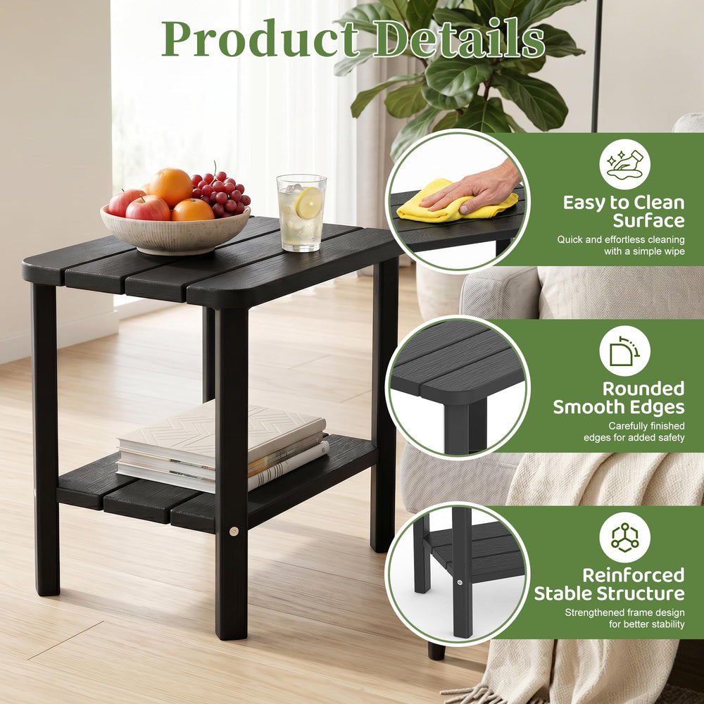 EFU table by poolside lifestyle showing stable surface and quick access