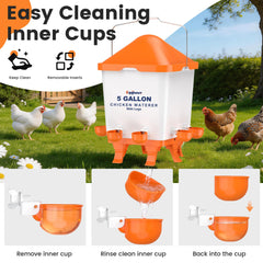 Eggluuz anti-roost cone detail preventing perching and reducing water contamination