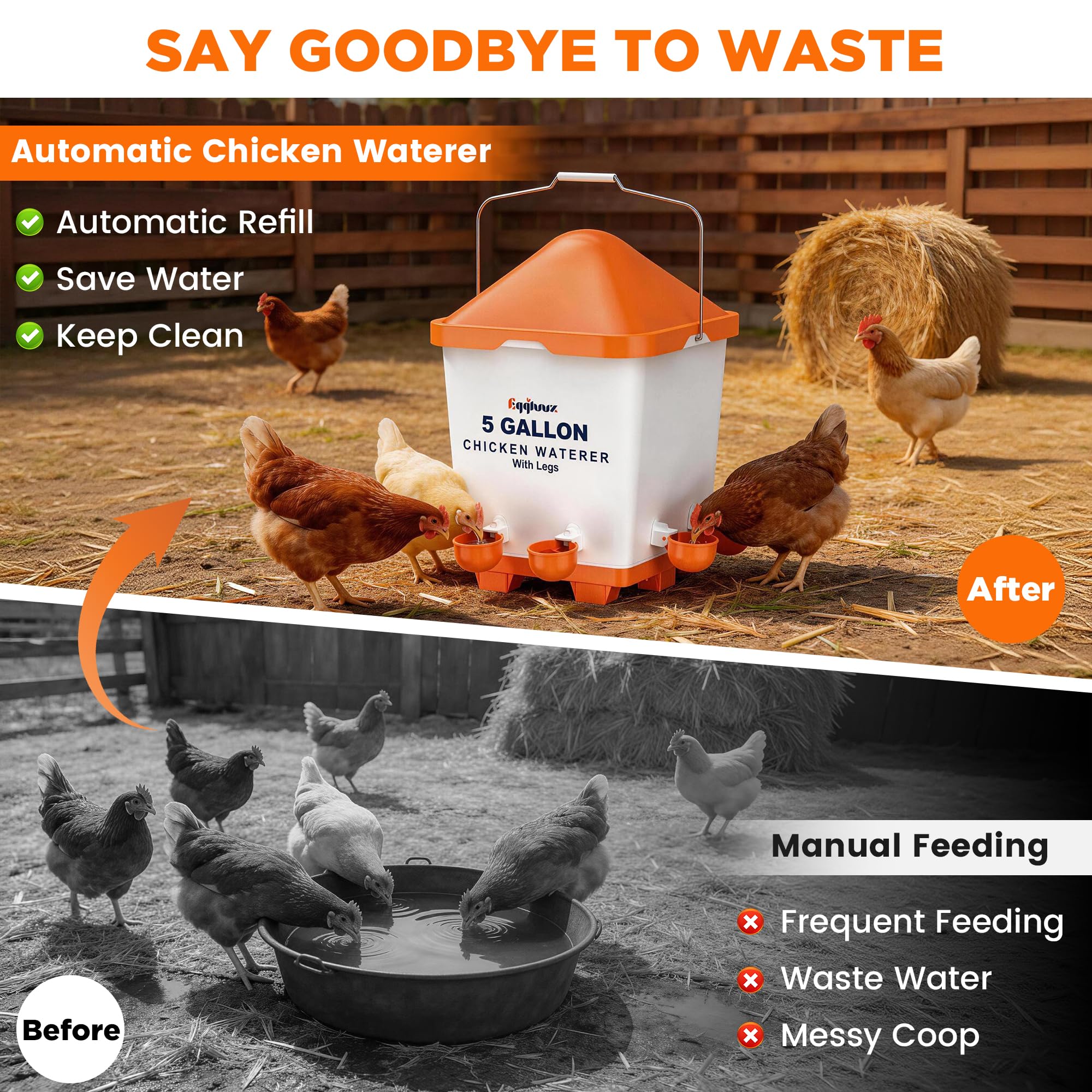Eggluuz disassembled parts laid out for cleaning, simplifies routine sanitation