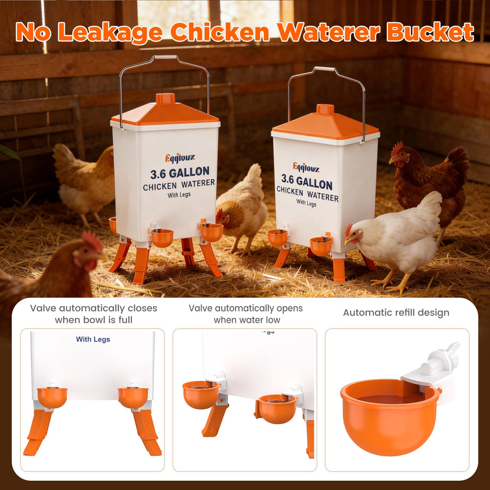 Eggluuz side profile with water inside illustrating large 3.6-gallon capacity advantage