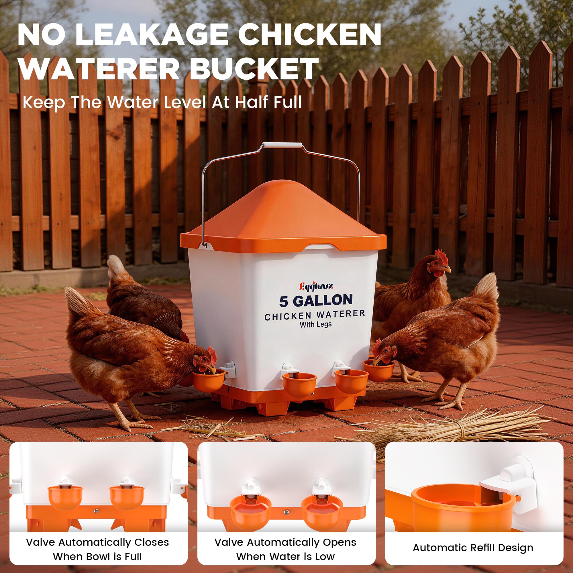 Eggluuz top-fill access open for quick refills and easy maintenance