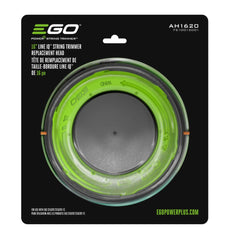EGO Power+ AH1620 front view showing replacement trimmer head and compatibility benefits