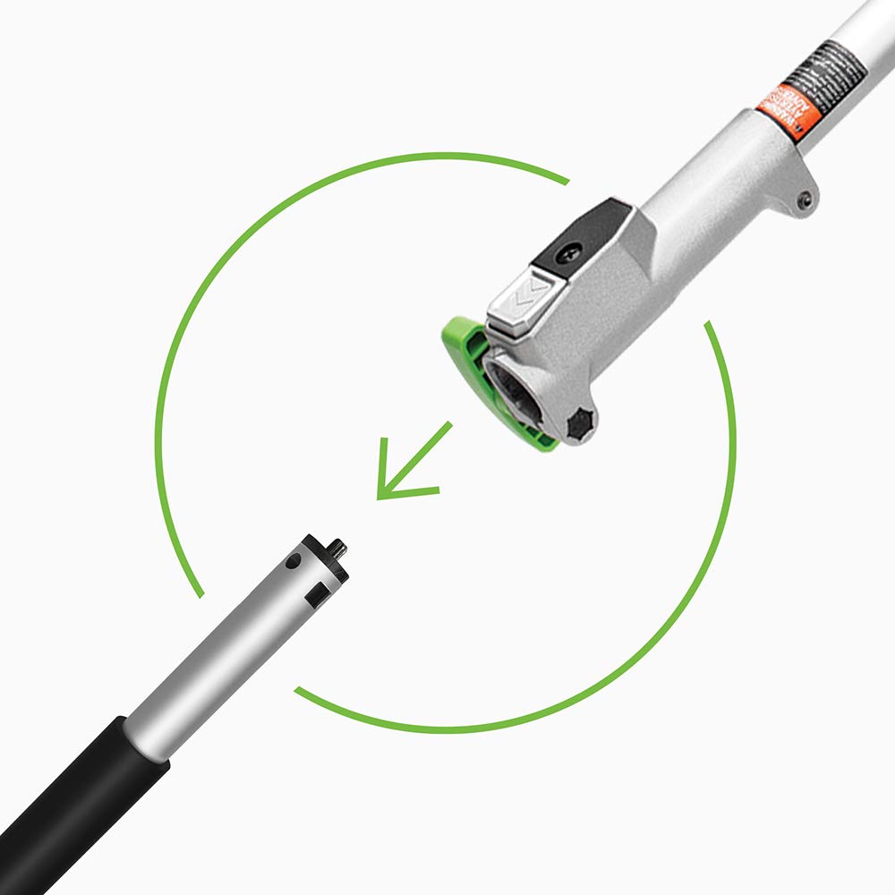 EGO BBA2100 detachable guard detail protecting bristles and preventing buildup