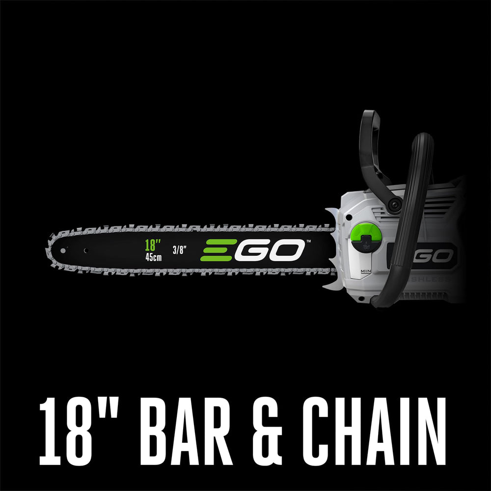 EGO POWER+ metal bucking spikes and ergonomic grip for stable leverage