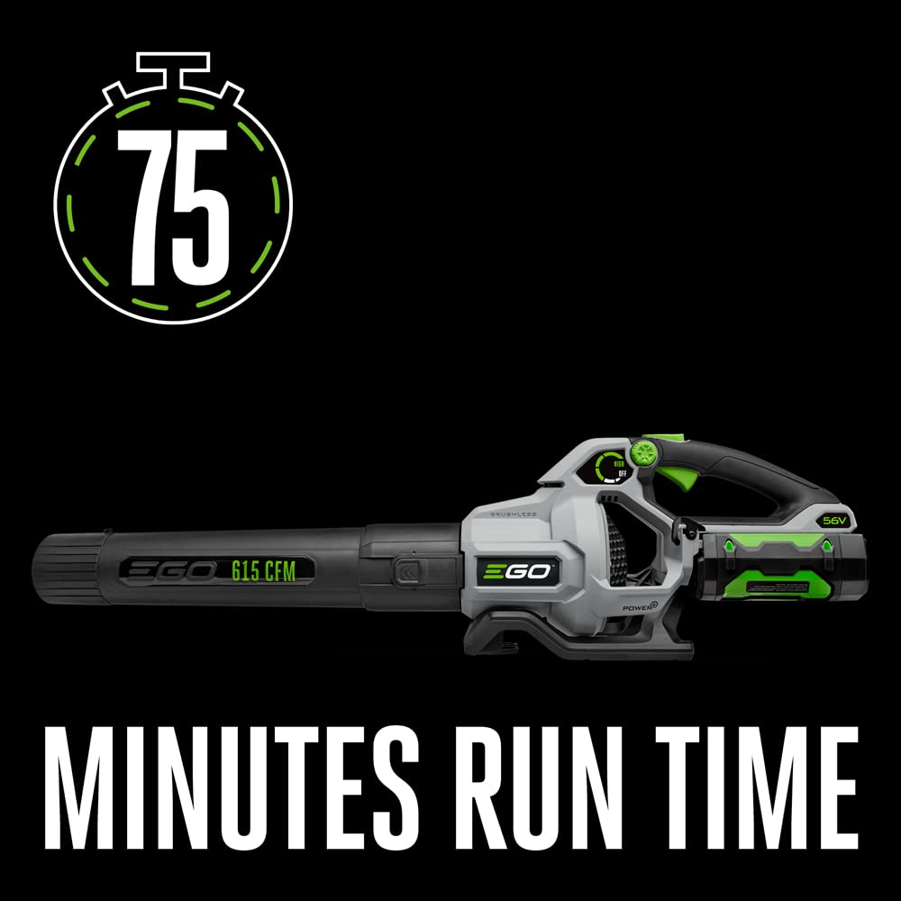 EGO POWER+ spread nozzle close-up for wider coverage and faster leaf clearing