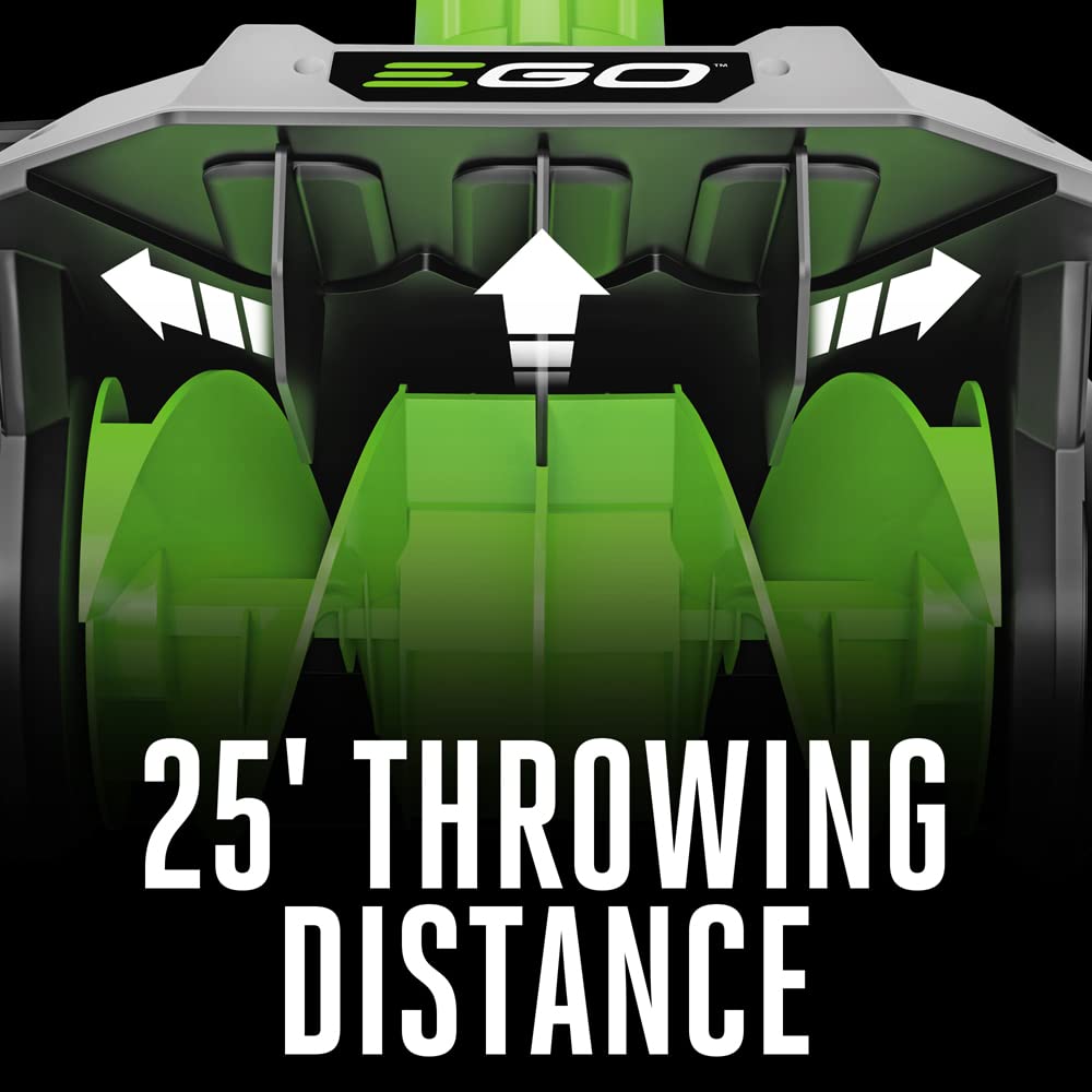 EGO Power+ auger close-up showing intake design and overload protection clutch