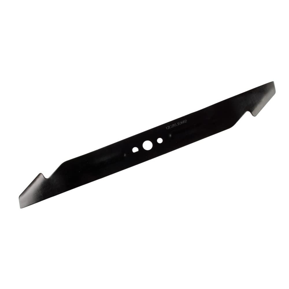 EGO Power+ close-up of factory-sharpened edge demonstrating cleaner-cut benefit