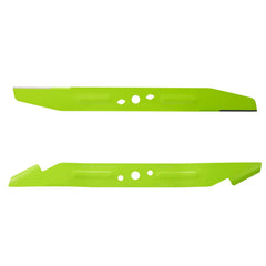 EGO Power+ front view of dual blades showing clean design and improved cut