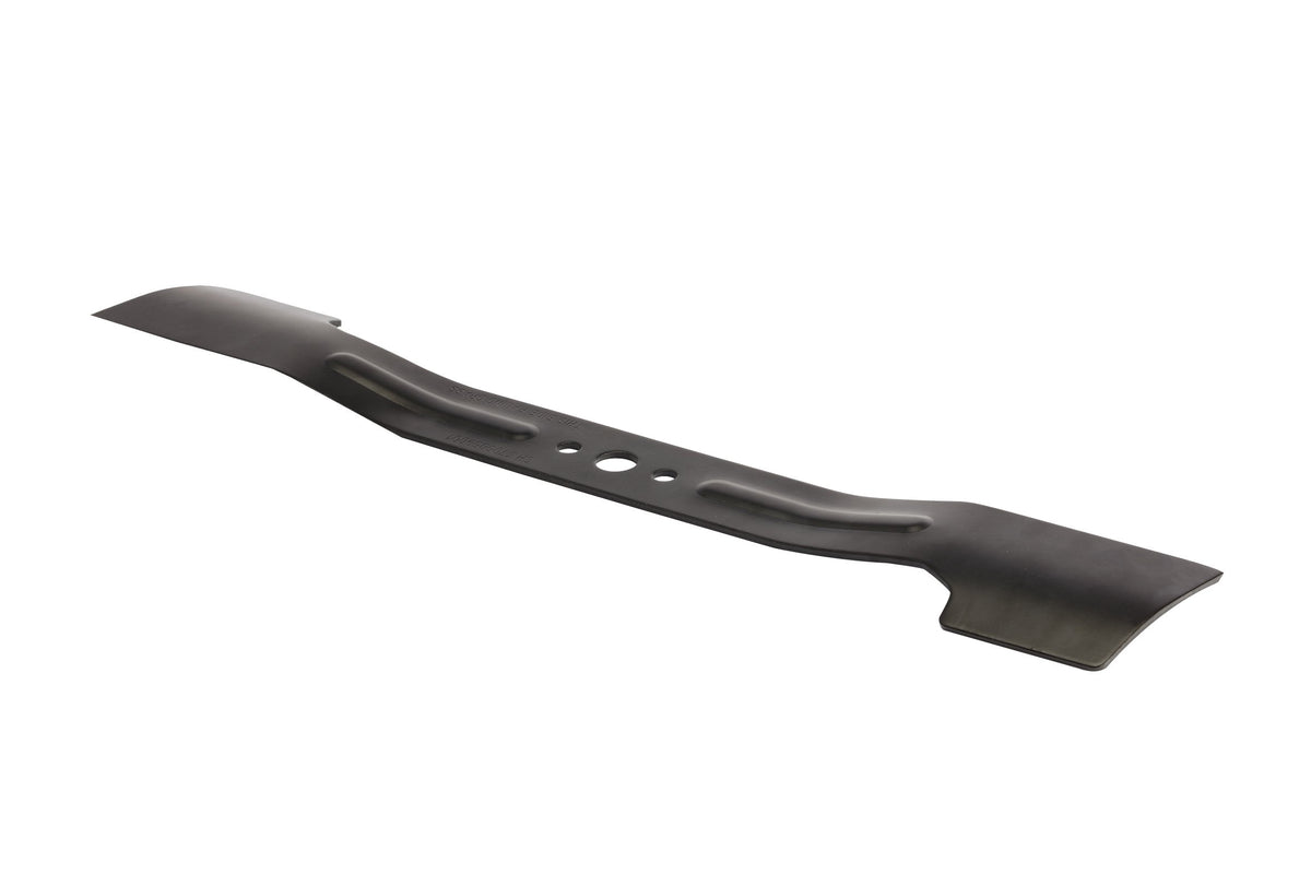EGO Power+ front view high-lift blade showing profile and clean edge for better bagging