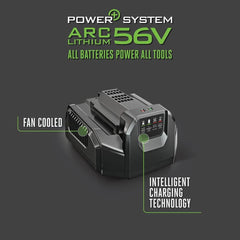 EGO Power+ close-up of battery contacts and robust connector for secure power transfer