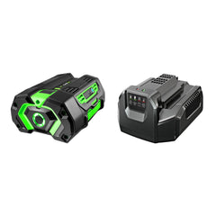 EGO Power+ front view battery showing compact pack and ready-to-install benefit