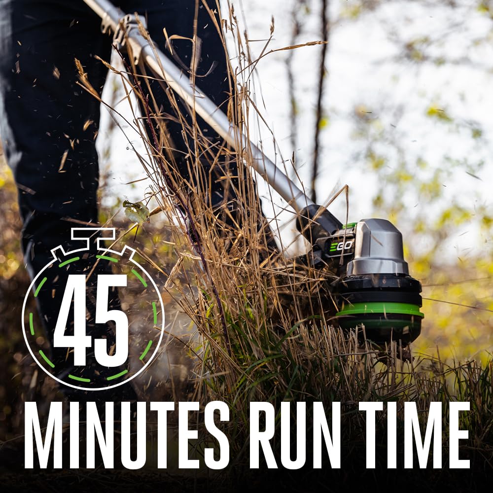 EGO Power+ blower with tapered nozzle in hand, precise high-speed debris clearing