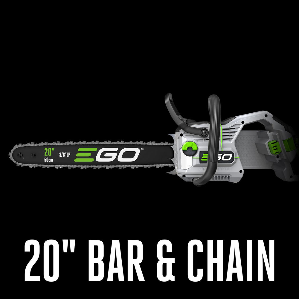 EGO POWER+ CS2000 LED work light illuminating a cut for safer low-light work